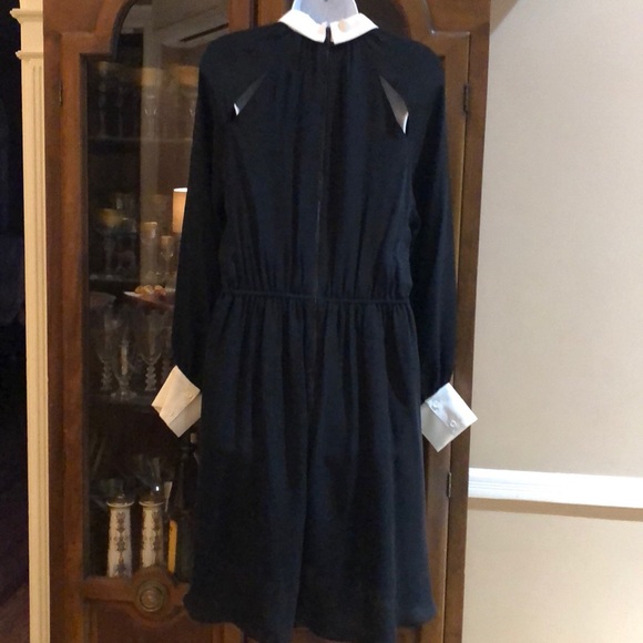 Alice and Olivia black silky dress w/cutouts.Sz2/4 - Picture 5 of 5